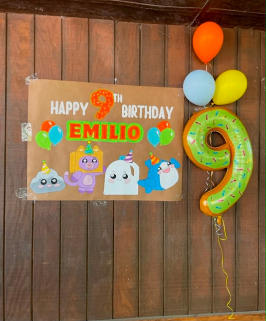 Lanky Box Birthday Banner