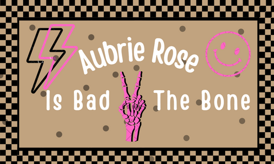 Bad TWO the Bone Birthday Banner