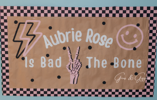 Bad TWO the Bone Birthday Banner