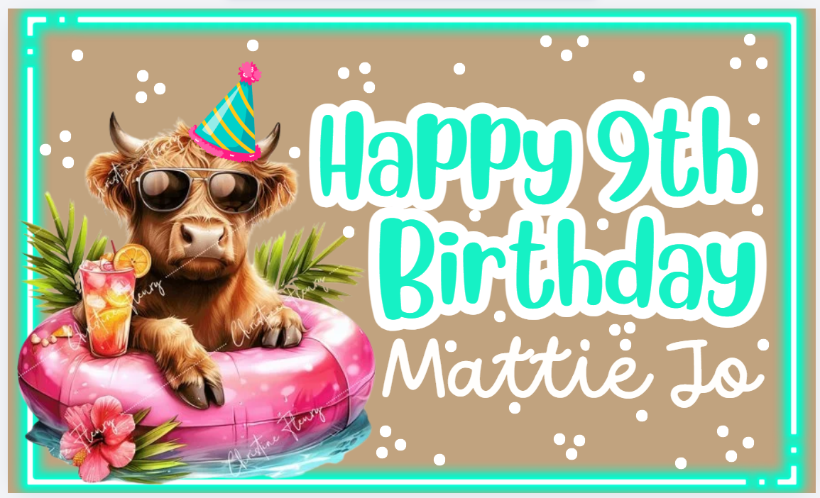 Party Til the Cows Come Home Birthday Banner!