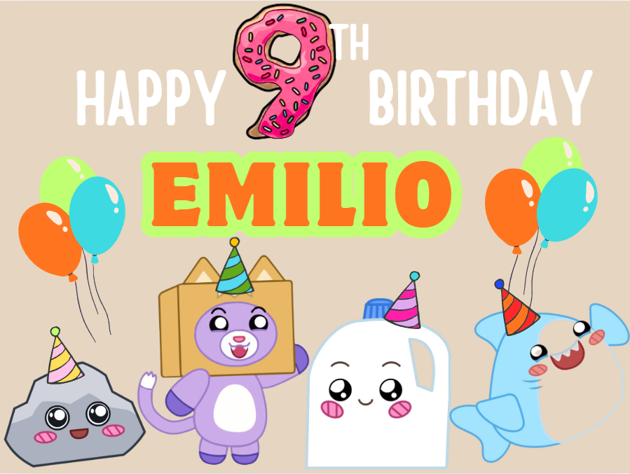 Lanky Box Birthday Banner